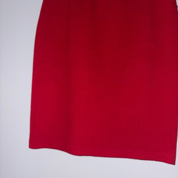 St. John Collection red Skirt Knee Length Knit material - Picture 3 of 10